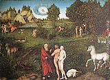 Lucas Cranach The Elder Famous Paintings - The Paradise